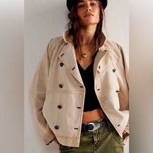 NWT We The Free People Viva Surplus Double Breasted Jacket